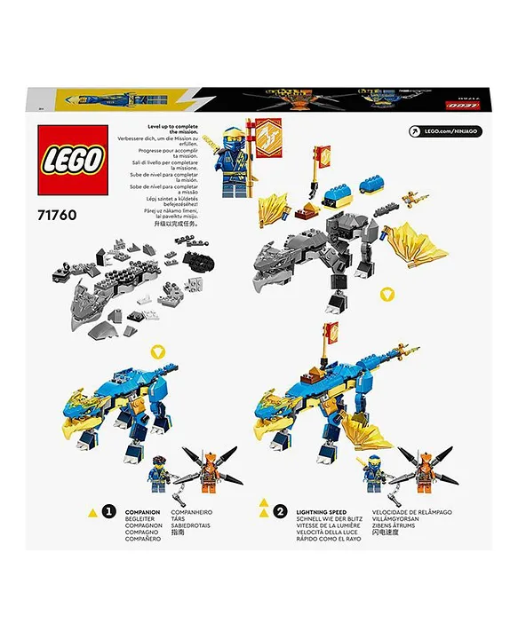 LEGO Ninjago Jay s Thunder Dragon EVO 71760 140 Pieces Online UAE