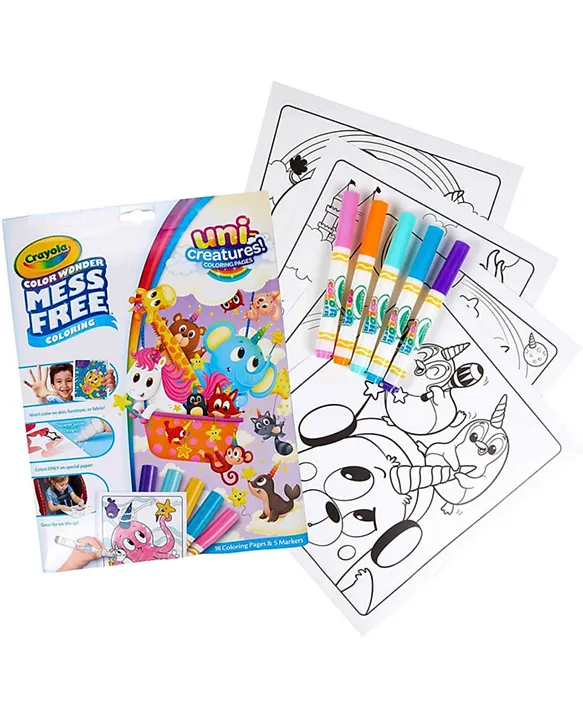 Crayola Prehistoric Pals Color Wonder Markers & Coloring Pages