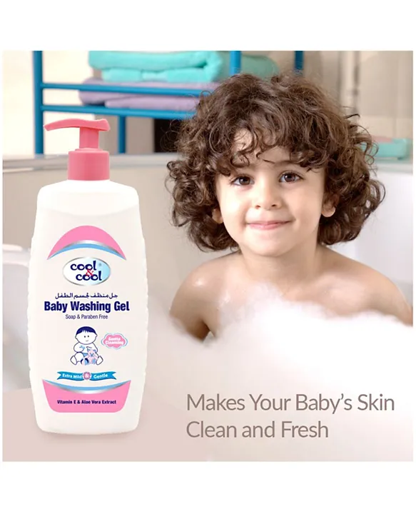 Cool & Cool Baby Washing Gel 500 ml + 80 Baby Wipes Pink Online in Oman,  Buy at Best Price from  - 3f279ae0c5791