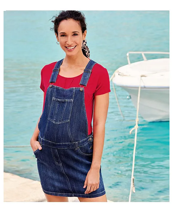 Denim dungaree hot sale dress online