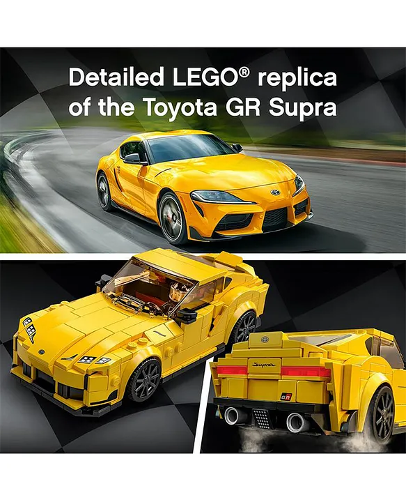 LEGO Speed Champions Toyota GR Supra Car Toy 76901 299 Pieces Online Oman Buy Building Construction Toys for 7 10Years at FirstCry.om 42fddae9079d5