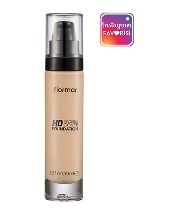 Flormar Invisible Cover HD Foundation 40 Light Ivory 30mL Online in Oman,  Buy at Best Price from  - 44f69aeb8d038