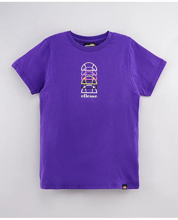 Purple graphic outlet tee