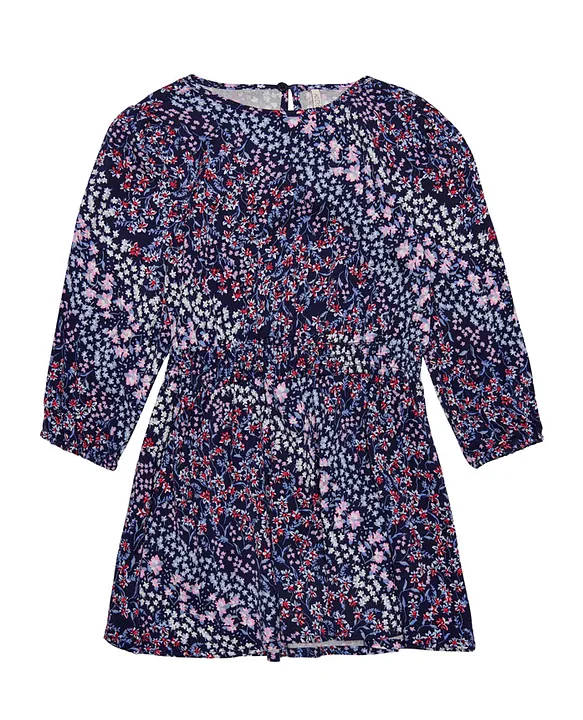 Only Kids Floral Dress Evening Blue