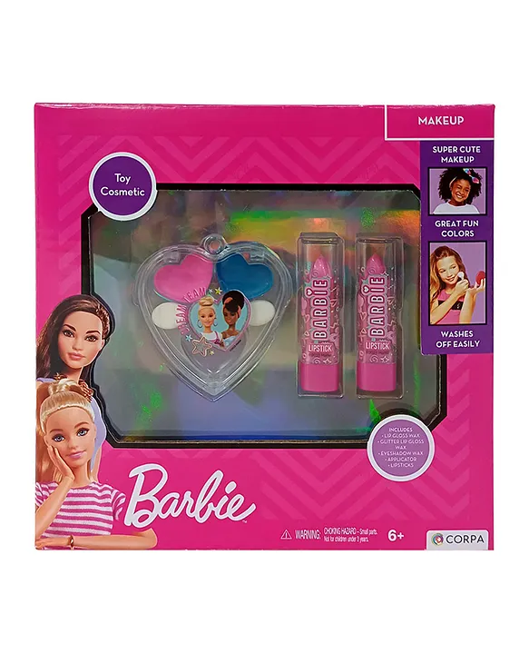 Barbie Small Makeup Set for Kids Colorful Creative Ages 6 Includes Eyeshadow Lip Gloss Lipsticks Applicator for Girls 6 12Years Online in UAE Buy at FirstCry.ae 4af42ae729c92