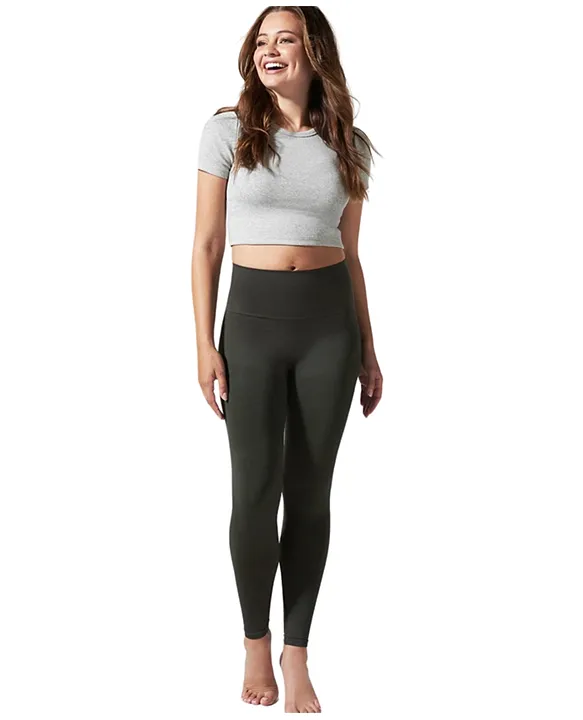 Blanqi Everyday Hipster Support Crop Leggings Postpartum Womens Size L