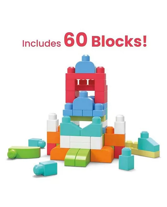 Mega Bloks First Builders Big Building Bag with 60 Pink Blocks EcoFriendly Packaging Ages 15 Online UAE Buy Building Construction Toys for 12Months 5Years at FirstCry.ae 4dcb3aea76bf0