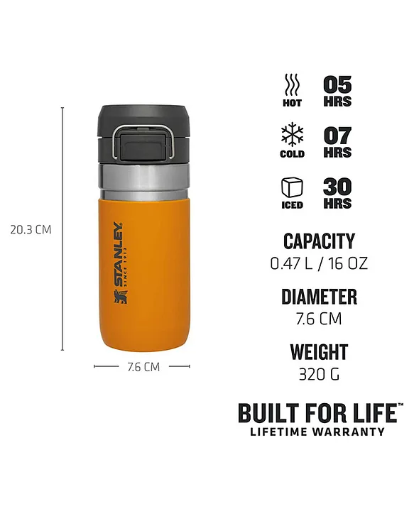 Stanley Quick Flip Water Bottle Saffron 0.47L