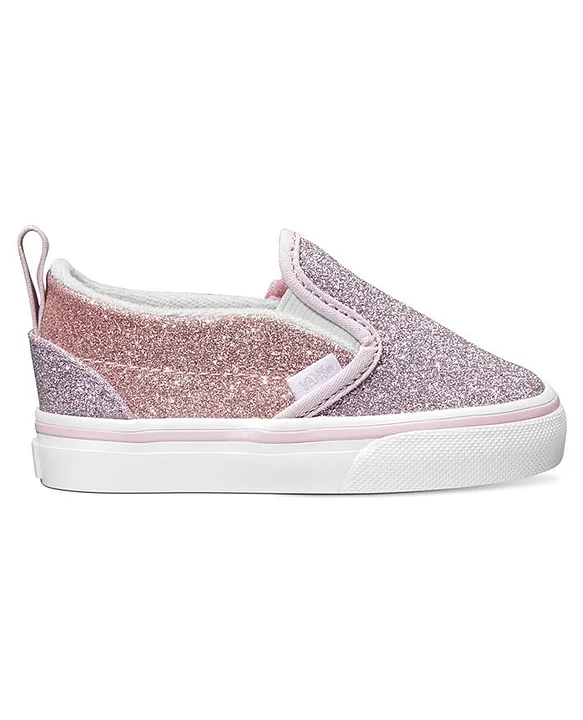 Pink fur clearance slip on vans