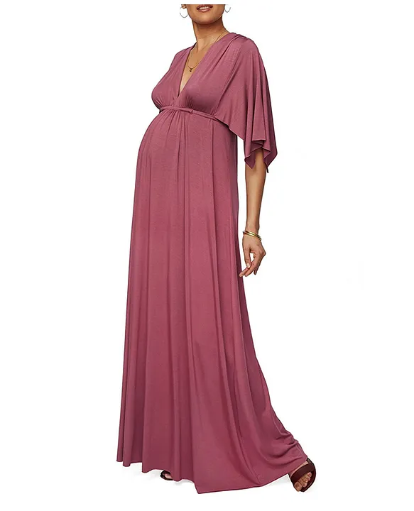 Mums Bumps Rachel Pally Dahlia Long Maternity Caftan Dress Pink Online in Oman Buy at Best Price from FirstCry.om 57f9faeb1f2c5