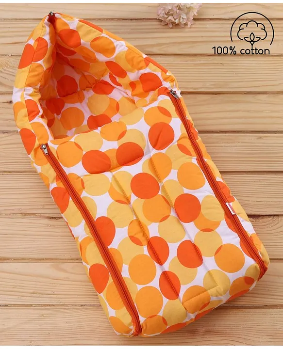 Buy Babyhug Sleeping Bag Polka Dots Peach for Both 0 6Months