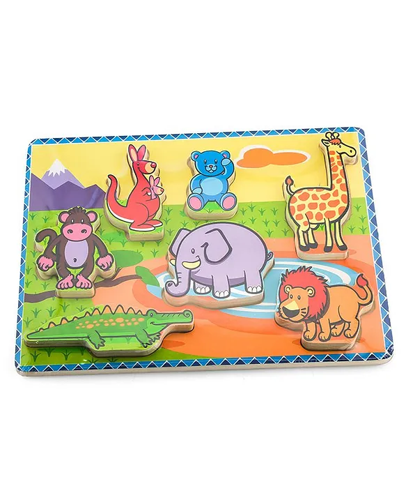 Viga Wooden Extrathick Wooden Wild Animal Puzzles Online Kuwait Buy Puzzle Games Toys For 18months 4years At Firstcry Com Kw 601d2ae45d023