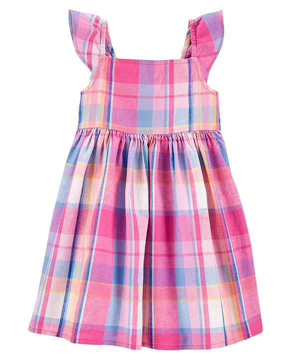 multicolor plaid dress