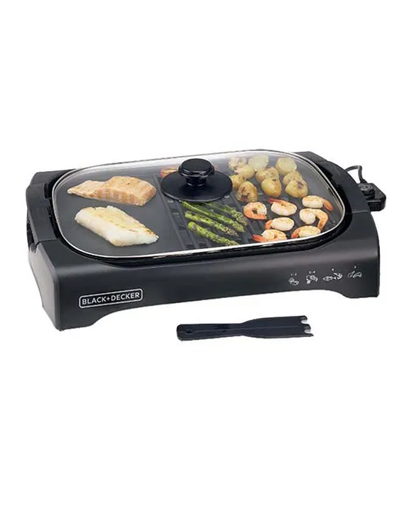 Black and Decker Open Flat Grill 2200W LGM70B5 Black Online in