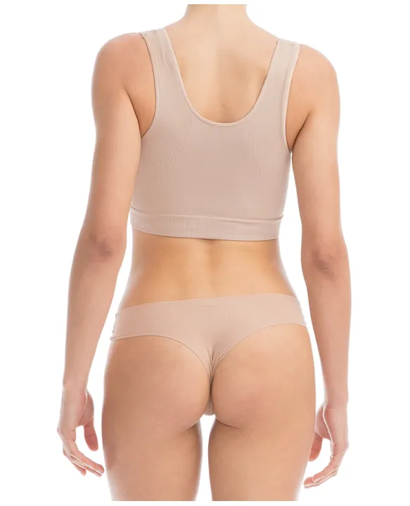 FarmaCell 618 Elastic PushUp Bra Wide Shoulder Top Band With