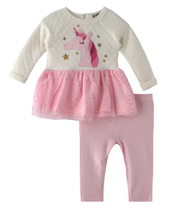 Buy Bonjour Bebe Baby Girl Dress Set White Pink For Girls 6 12months Online In Bahrain Shop At Firstcry Bh 6cce6ae