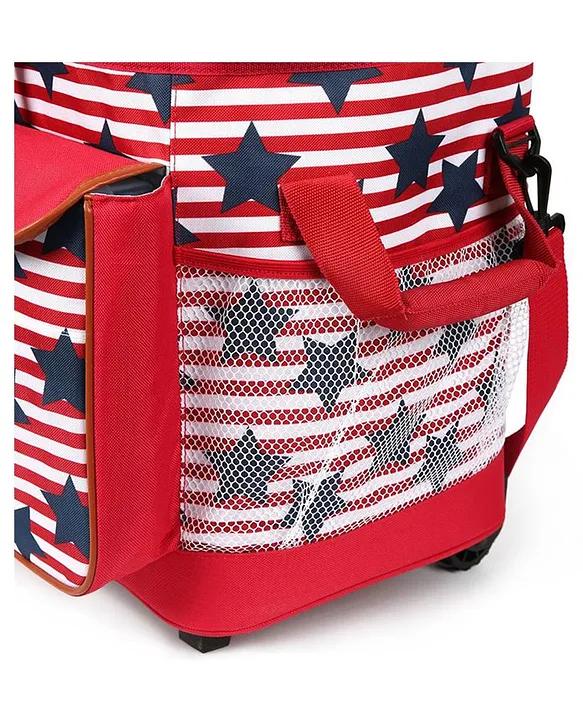 Arctic Zone Insulated Rolling Tote HighDensity Thermal Cooler with Retractable Handle Accessory Pockets Wheels Red Blue 36.83x34.29x45.72cm Online in UAE Buy at Best Price from FirstCry.ae 6ff1fae480b...