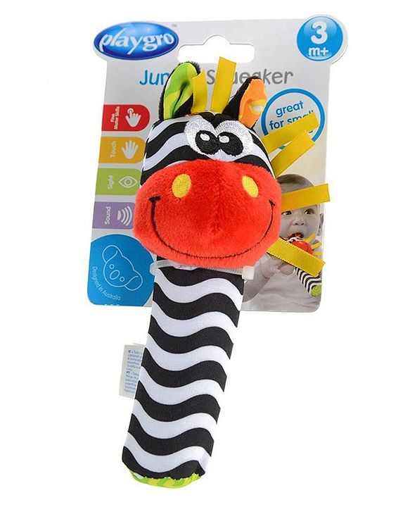 playgro jungle squeaker zebra