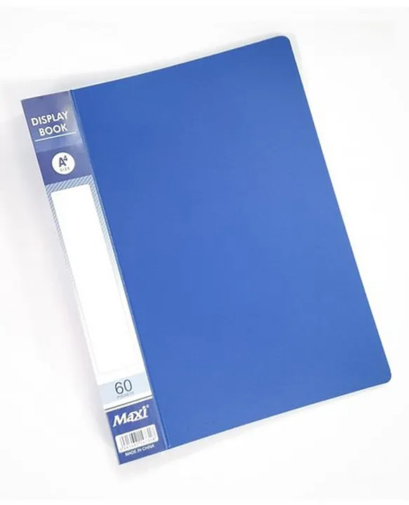 Maxi Display Book - 60 Pockets - A4 - Blue