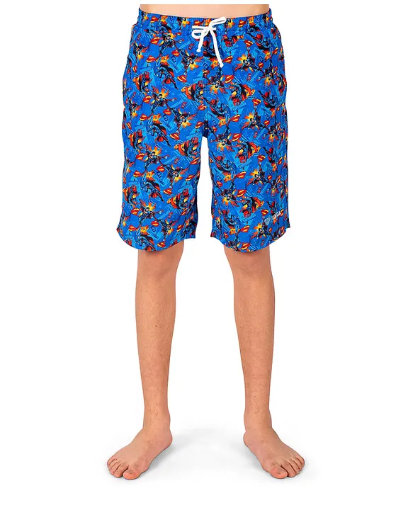 Superman store swim trunks