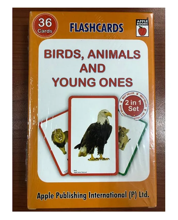 Apple Publishing International Pvt Ltd Flash Card Birds, Animals & Young  Ones English Online in UAE, Buy at Best Price from  -  85390aefe1e56