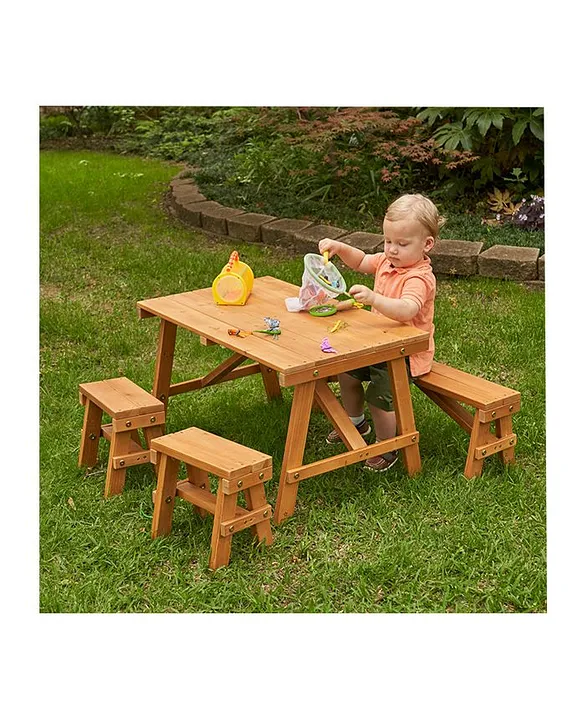 Kidkraft Outdoor Picnic Table Set Amber Online UAE Buy Outdoor Play Equipment for 3 6Years at FirstCry.ae 87eb8ae328e26