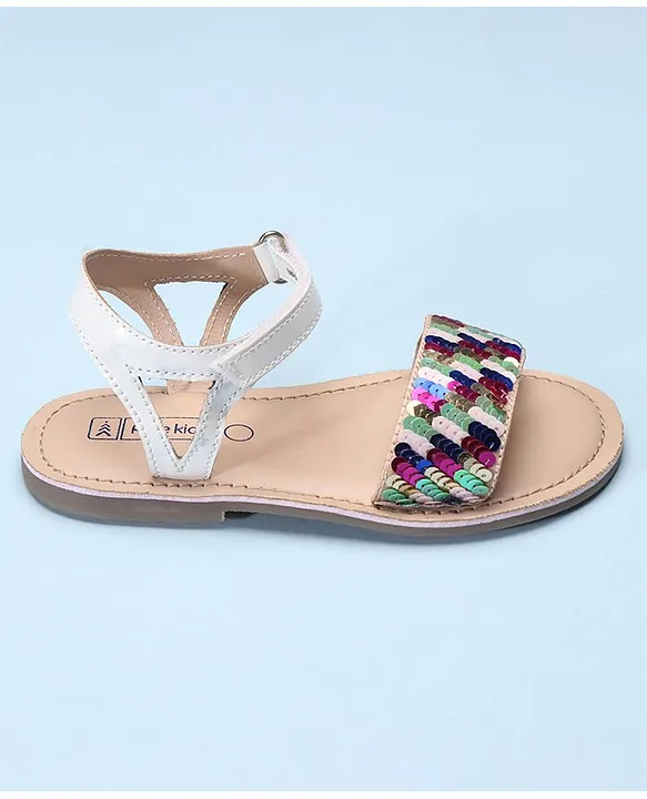 White on sale sequin sandals