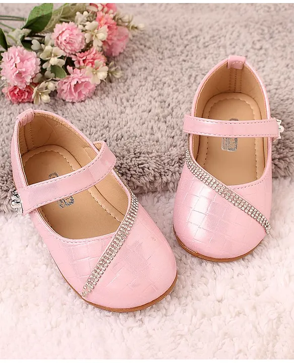 Buy Cute Walk by Babyhug Sequin Embellished Belly Shoes Pink for Girls 9 12Months Online Shop at FirstCry.om 9427597