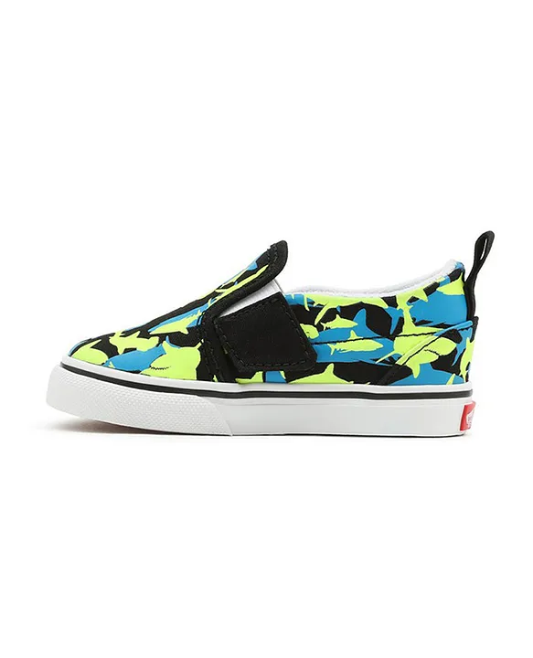 Multicolor slip on vans online