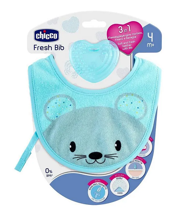 Baby bib hot sale with teether