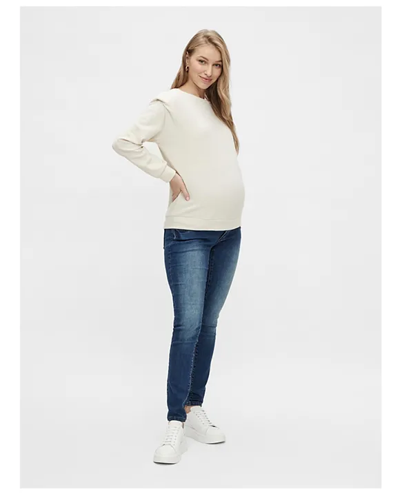 Maternity-jeans, Medium Blue