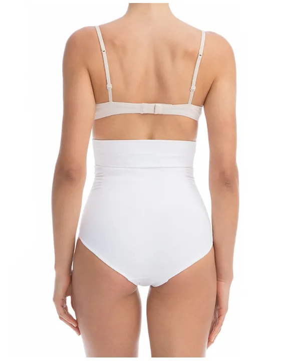 High-waisted shaping control knickers with flat tummy effect