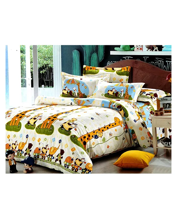 Double bed sheet with store pillow cover low price