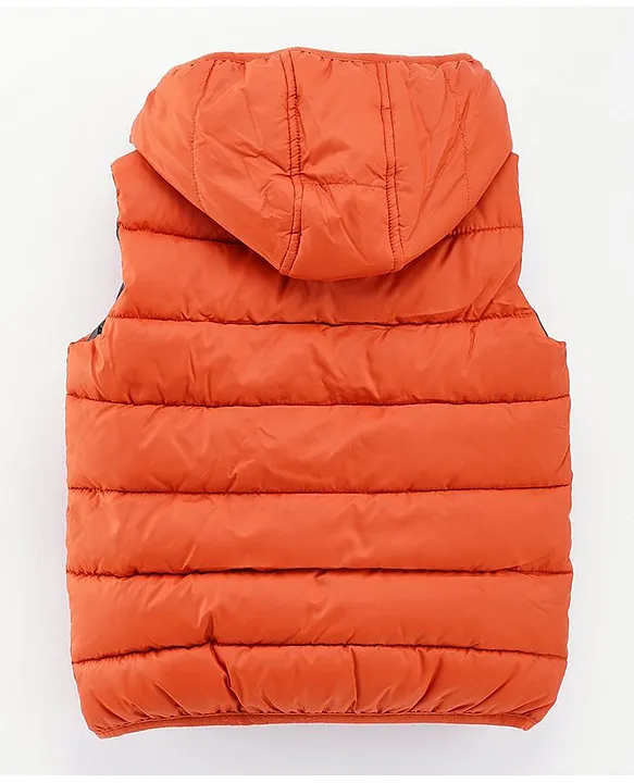 Orange puffer clearance vest