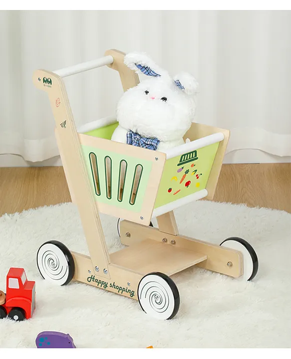 Wooden shopping hot sale cart walker