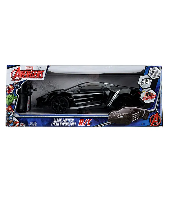 Jada 1 16 Black Panther Lykan RC Car Turbo Boost 2.4GHz Radio Control USB Charging Marvel Comics Styled Ages 8 Online Oman Buy RC Toys for 8 12Years at FirstCry.om ad64cae46d5a2