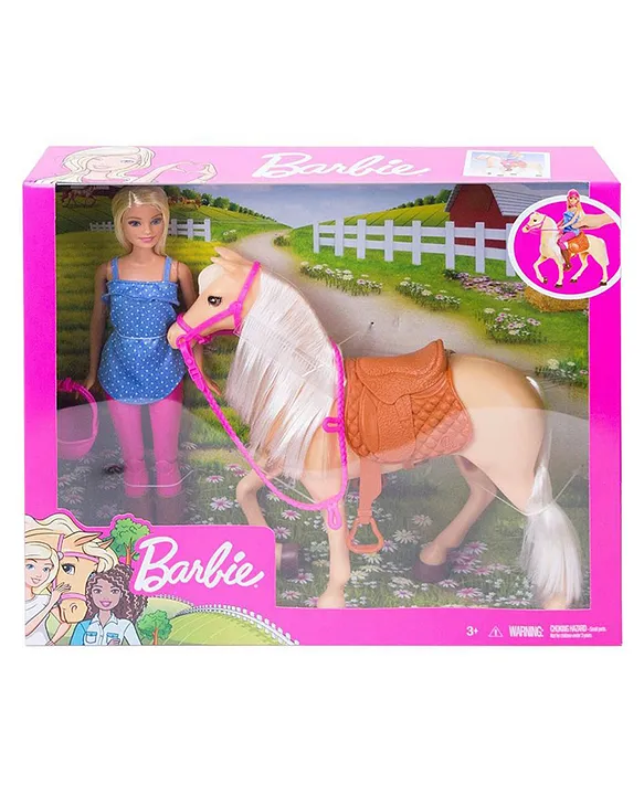 Barbie loves store her horse