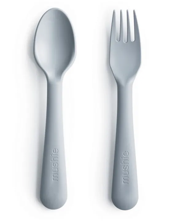 Mushie Cutlery, Fork + Spoon