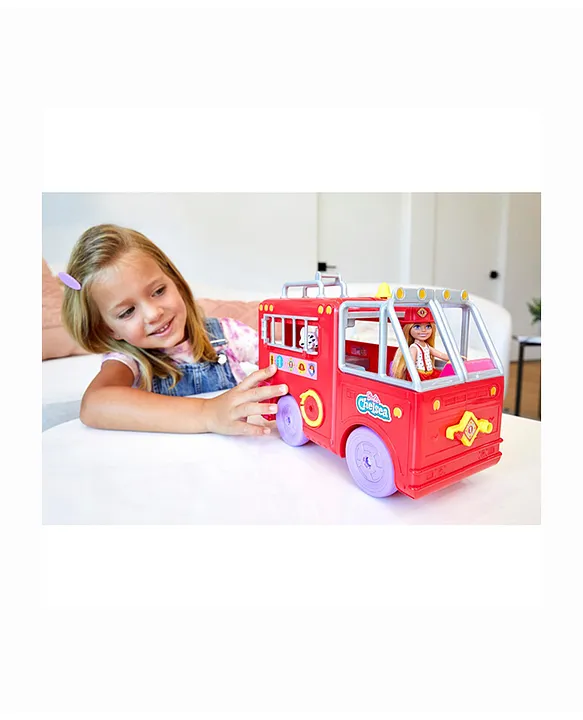 Barbie fire truck online