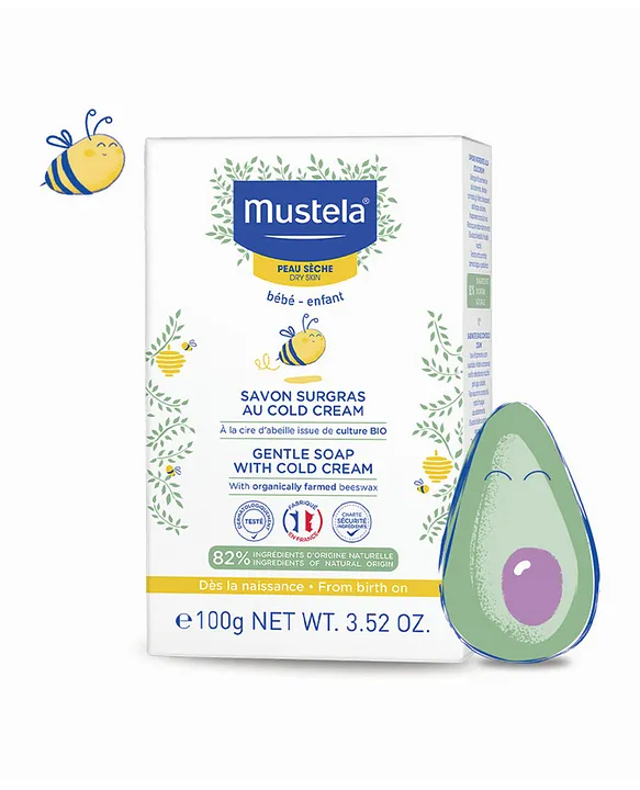 Mustela gentle soap discount with cold cream