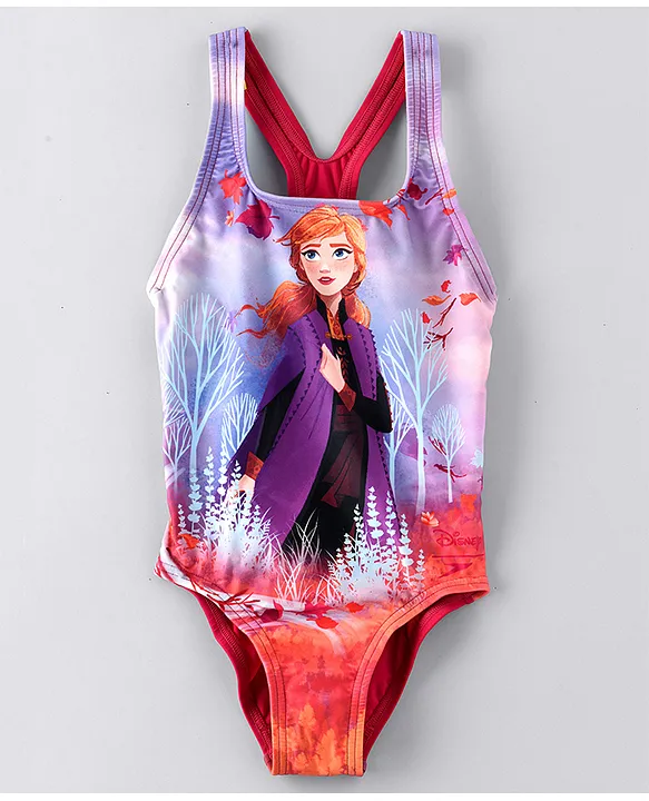 Buy Speedo Disney Frozen 2 Anna Print Swimsuit Multicolour for