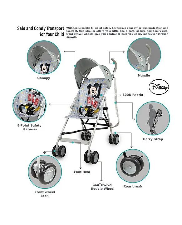 Mickey mouse 2025 lightweight stroller