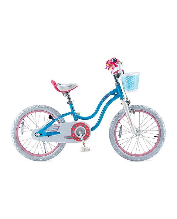 Royal Baby Stargirl 18inch Girls Bicycle in Blue Durable Kids Bike with Bell and Basket Ages 6 Online in UAE Buy at Best Price from FirstCry.ae c32b9aef1ddc6