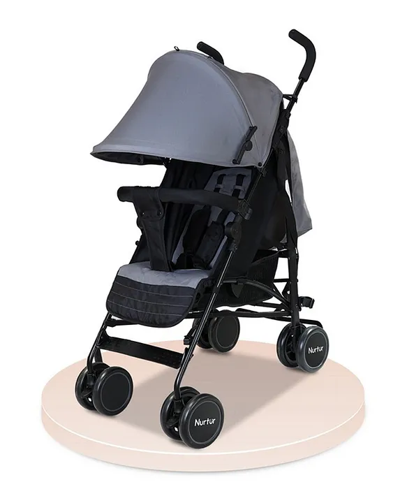 Nurtur Archer Lightweight Stroller Dark Grey 036 Months 5Point Harness Adjustable Rest Large Canopy Compact Fold Online in UAE Buy at Best Price from FirstCry.ae c356aae991dd2