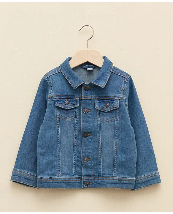Buy LC Waikiki Casual Solid Denim Jacket Blue for Boys 2 3Years