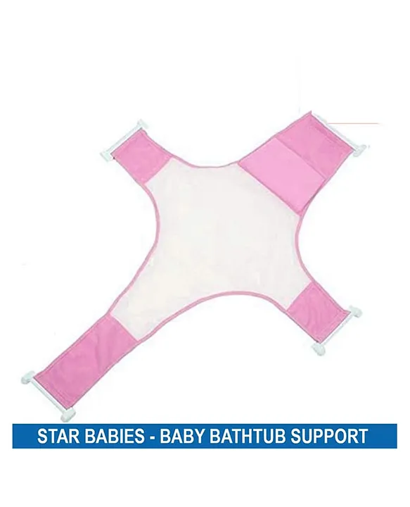 Star Babies Newborn Baby Bath Seat, Pink Baby Bathtub Ring