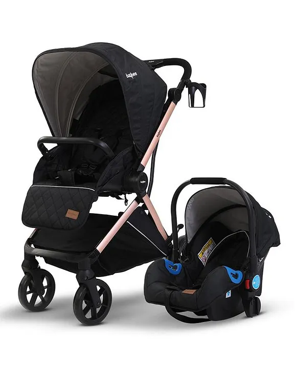 Rose gold cheap stroller and carseat