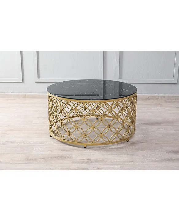 Gold and black on sale coffee table