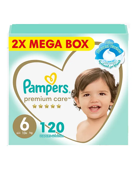 Mega box best sale pampers size 1