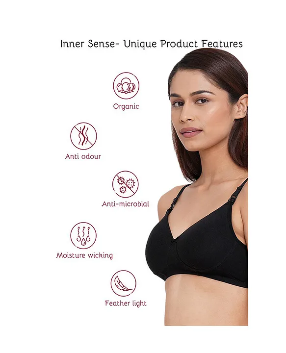 Buy Inner Sense Organic Cotton Antimicrobal Padded T-Shirt Bra